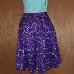 Eyeglasses Novelty print skirt